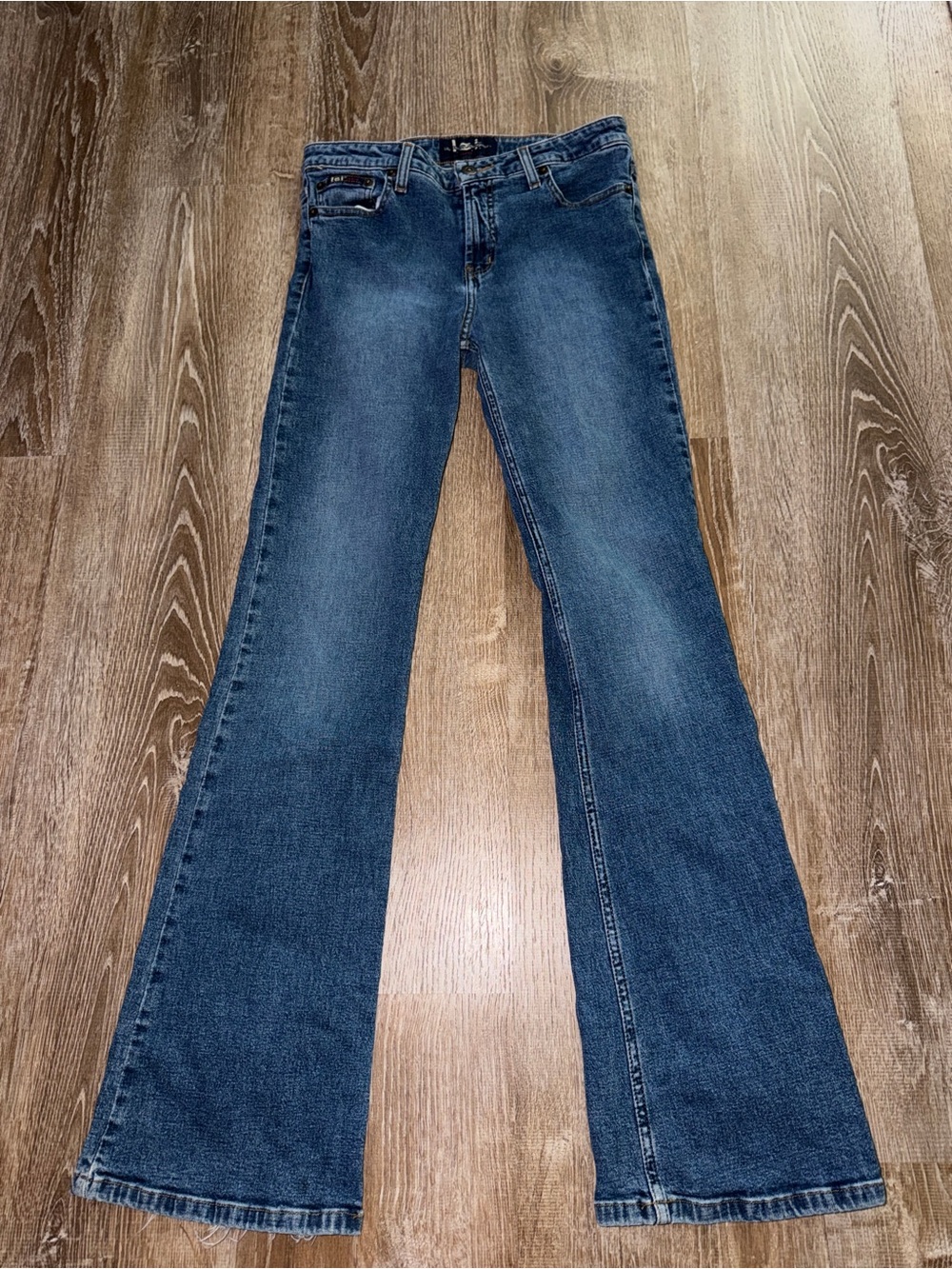 Vintage Y2K Classic Women's Blue Flared Jeans